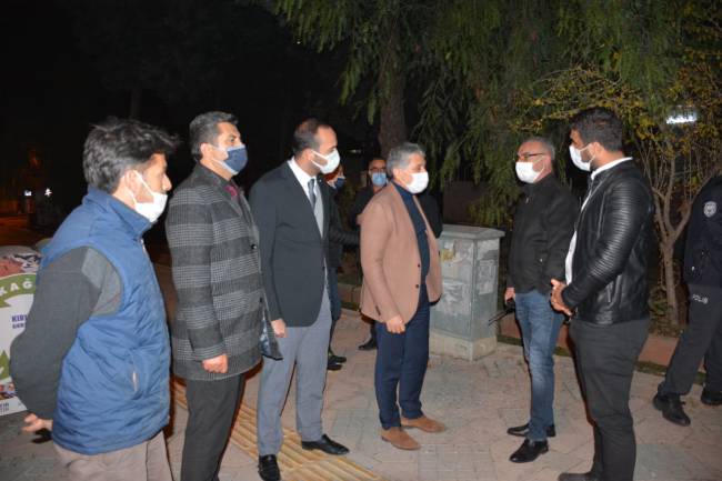 BAŞKAN YAVUZ YILBAŞI GECESİ GÜVENLİK GÜÇLERİ VE SAĞLIK ÇALIŞANLARINI YALNIZ  BIRAKMADI