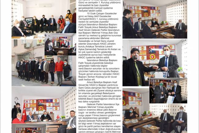 10.01.2021 tarihli  İskenderun Fener  Gazetesi  