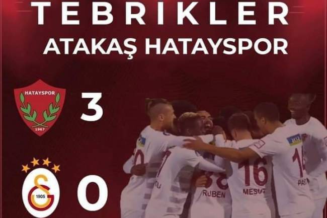 ATAKAŞ HATAY SPOR’U TEBRİK EDERİZ 