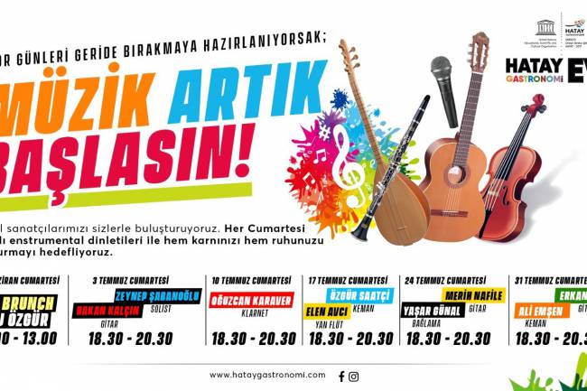 GASTRONOMİ EVİ’NDE MÜZİK RESİTALİ BAŞLIYOR HBB’DEN YEREL SANATÇILARA DESTEK