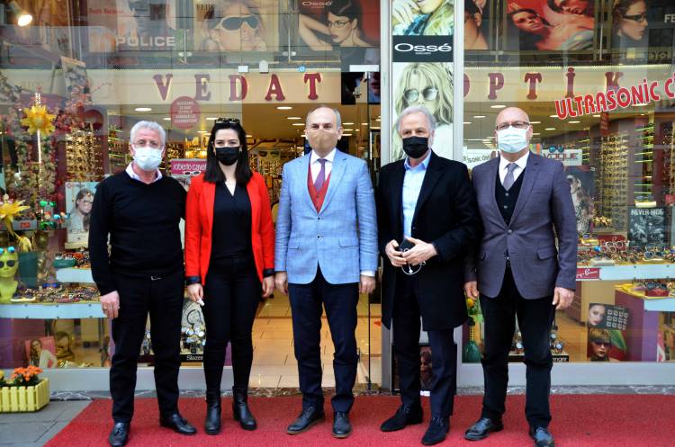 İTSO Başkanı Yılmaz Kaymakam Yönden İle Birlikte  Esnafları Ziyaret Ederek Sorunlarını Dinledi