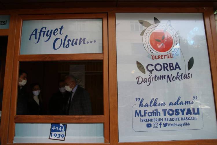 BELEDİYE BAŞKANI FATİH TOSYALI : SABAHLARI ÜCRETSİZ ÇORBA İKRAMLARINA BAŞLIYORUZ -İSKENDERUN BELEDİYESİNDEN SABAHLARI ÇORBA İKRAMI