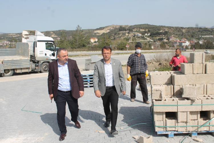 SAMANDAĞ BELEDİYE BAŞKANI AV. REFİK ERYILMAZ ÇALIŞMALARI YERİNDE İNCELEDİ