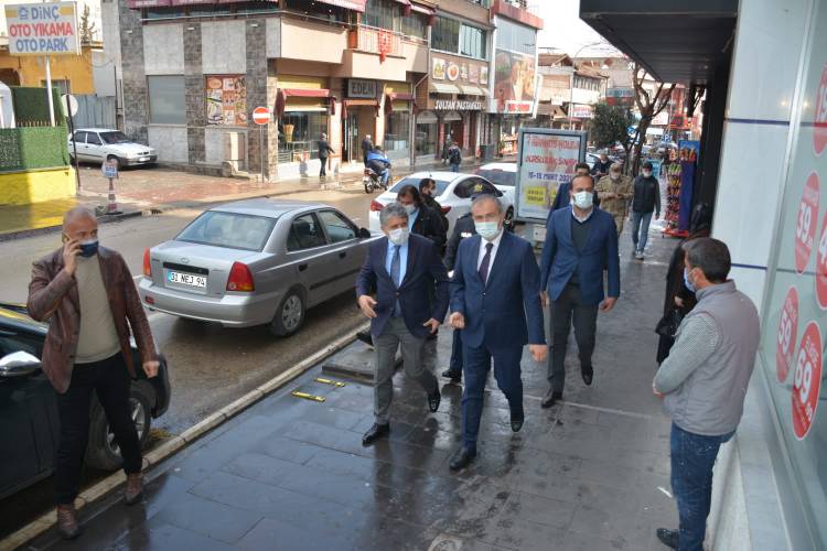 KAYMAKAM ARSLAN VE BAŞKAN YAVUZ DENETİM ÇALIŞMALARI YAPTI