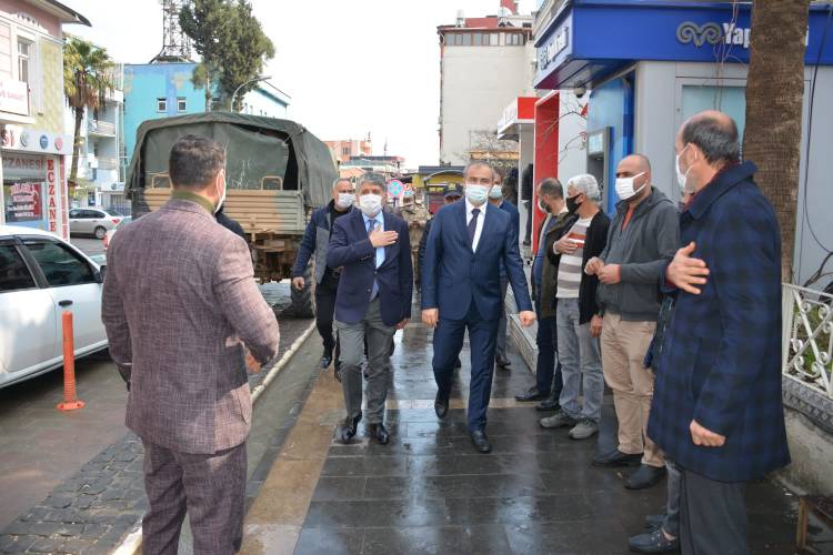 KAYMAKAM ARSLAN VE BAŞKAN YAVUZ DENETİM ÇALIŞMALARI YAPTI