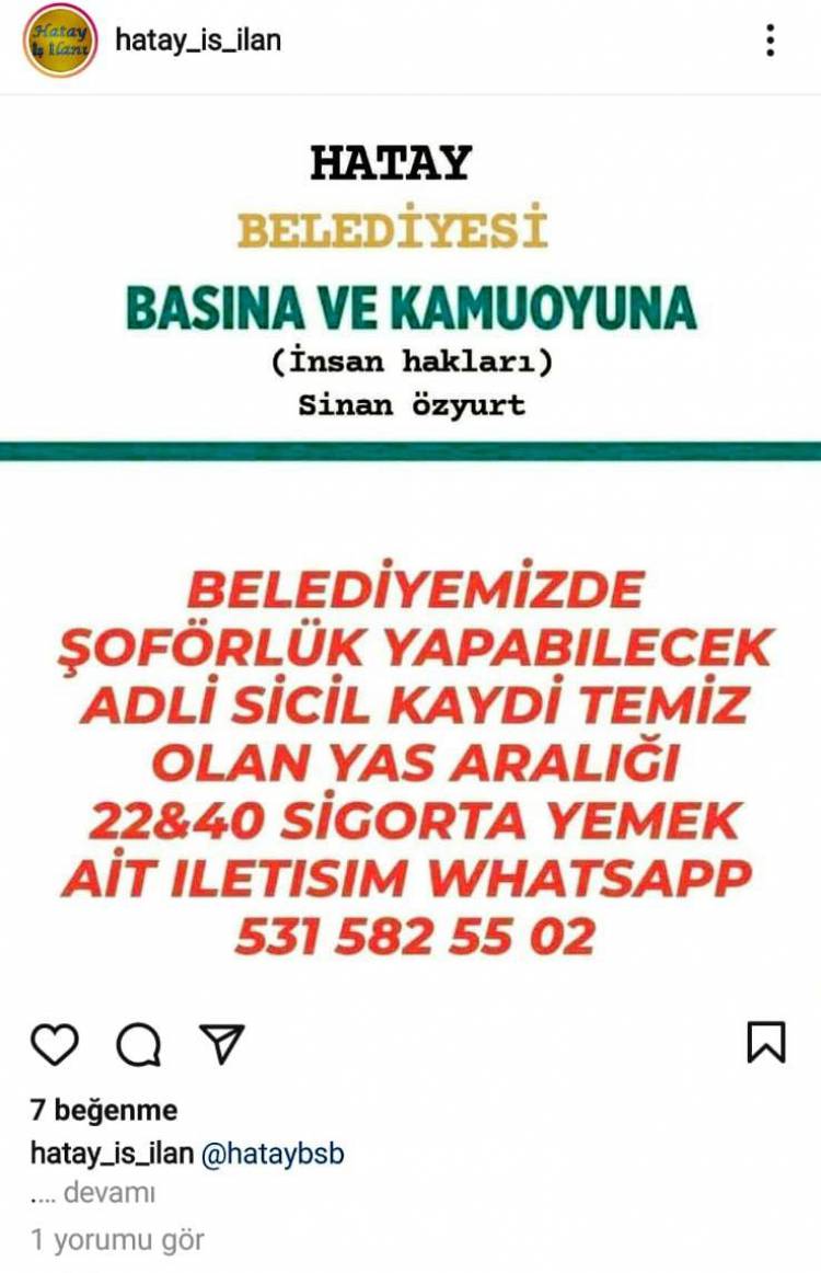 HBB’DEN AÇIKLAMA: “İŞE ALIM YAPILDIĞI HABERLERİ ASILSIZDIR”