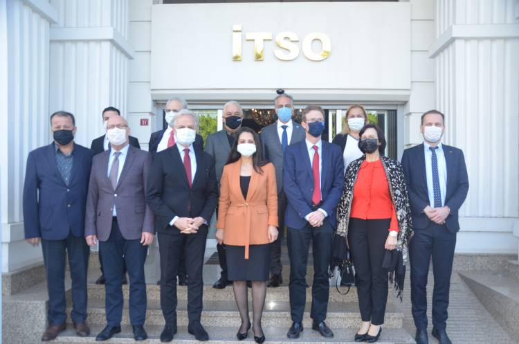 AB Türkiye Delegasyonu Başkanı Büyükelçi Nikolaus Meyer-Landrut ve  Beraberindeki Heyet İTSO’yu Ziyaret Etti.