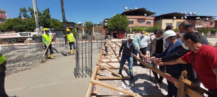 BAŞKAN YAVUZ YENİ MODERN SEMT PAZARININ TEMELİNİ ATTI