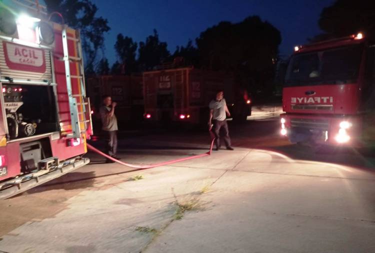 HBB İTFAİYESİNDEN ANINDA MÜDAHALE