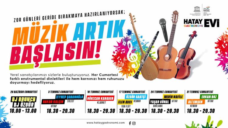 GASTRONOMİ EVİ’NDE MÜZİK RESİTALİ BAŞLIYOR HBB’DEN YEREL SANATÇILARA DESTEK