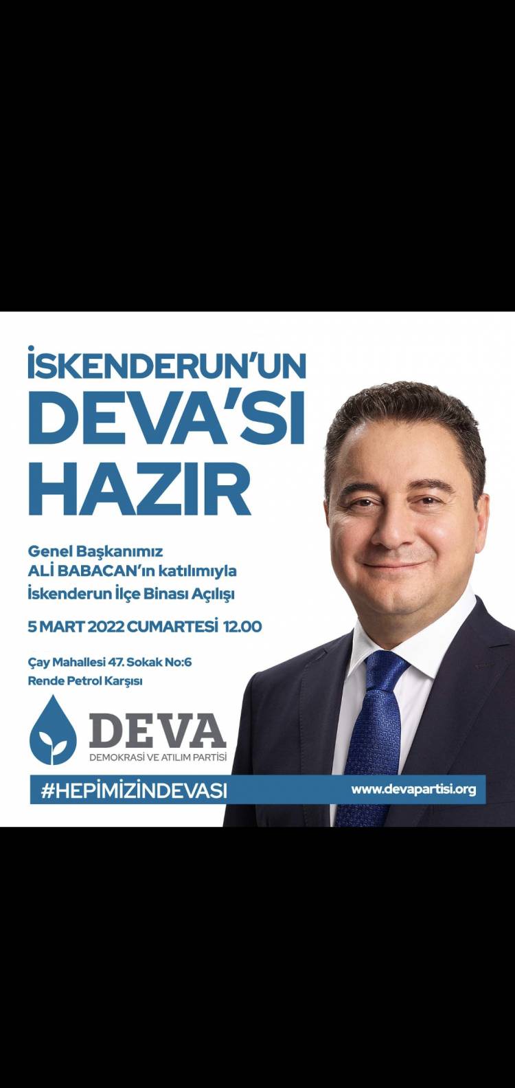 Ali Babacan Hatay’a Geliyor.