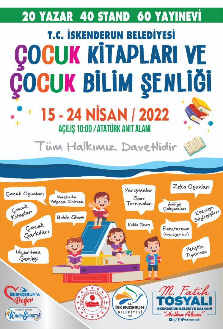 İSKENDERUN BELEDİYESİ ÇOCUK KİTAPLARI FUARI BAŞLIYOR