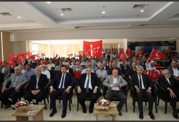 SAVAŞ’TAN BİRLİK BERABERLİK MESAJI: BİR ARADA GELECEK ADINA ORTAK  HAREKET EDECEĞİZ HBB BAŞKANI SAVAŞ SAADET PARTİSİ HATAY İL KONGRESİNE KATILDI