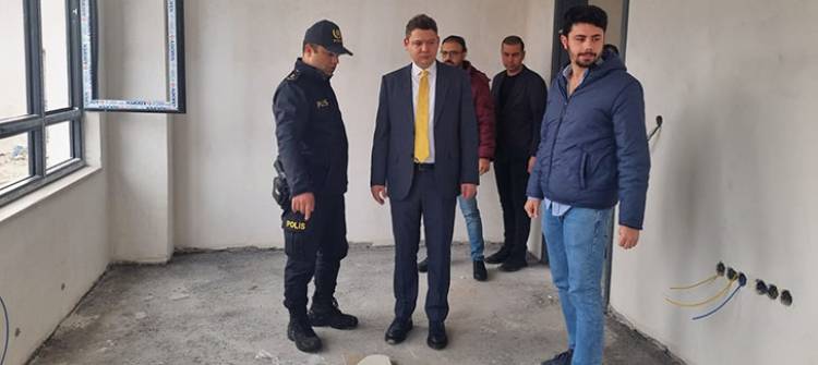 Arsuz’da polis merkezi amirliği inşaatında sona gelindi